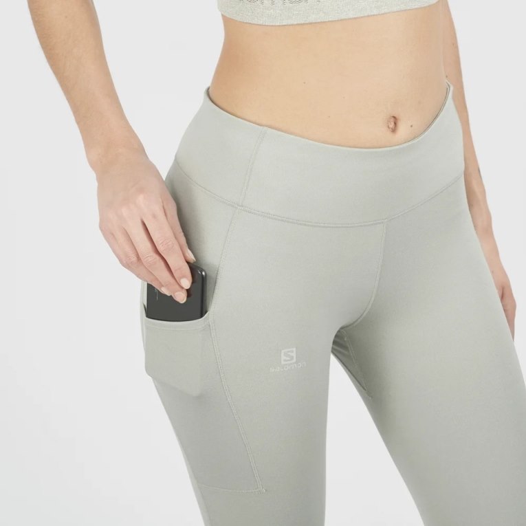 Calça Legging Salomon Outline Feminino Menta | PT P51098